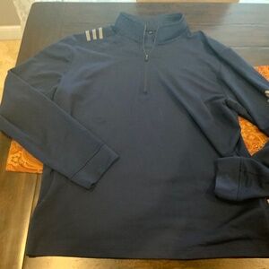 Adidas Golf Men's 3-Stripe Midweight 1/4-Zip Layering Pullover, size M worn once